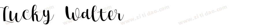 Lucky Walter字体转换